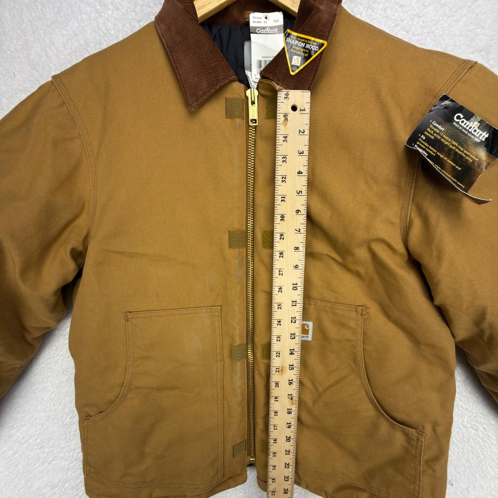 Carhartt Sandstone Jacket Arctic Quilt Lined Mens 44 Tall Large J02 BRN NWT READ - Picture 11 of 16